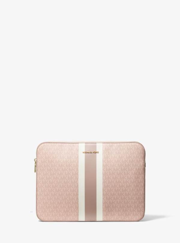 Damske Spojková Taška Michael Kors Jet Set Logo Stripe 13 Inch Laptop Case Viacfarebný - Kabelky Michael Kors Obchod | BDFHY-6179